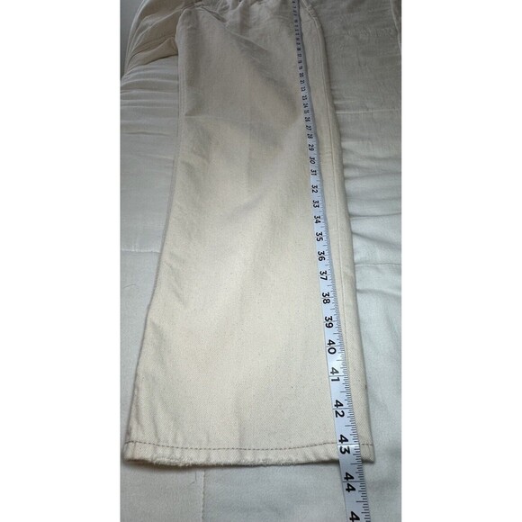 J. CREW Full Length Classic Straight Jeans Cream Ecru Women's SIZE 32 NWT - Picture 9 of 10